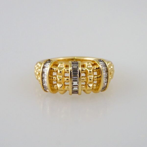 Women Ring/ Anillos Damas/  14K Real Color/ Zircon Stone// R399