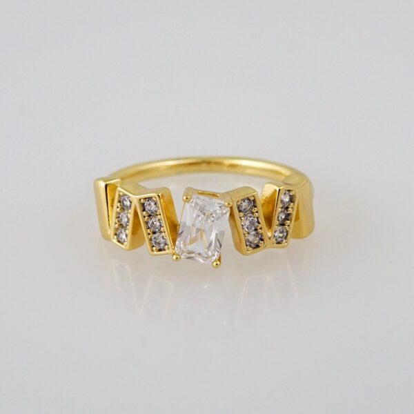 Women Ring/ Anillos Damas/  14K Real Color/  Zircon Stone// R404