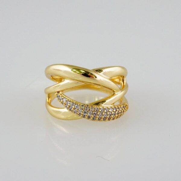 Women Ring/ Anillos Damas/  14K Real Color/  Zircon Stone// R406