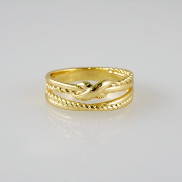 Women Ring/ Anillos Damas/  14K Real Color/  Plain// R407