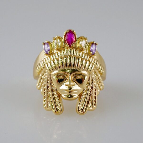 Ring/ Anillos/  14K Real Color/  Zircon Stone// R410