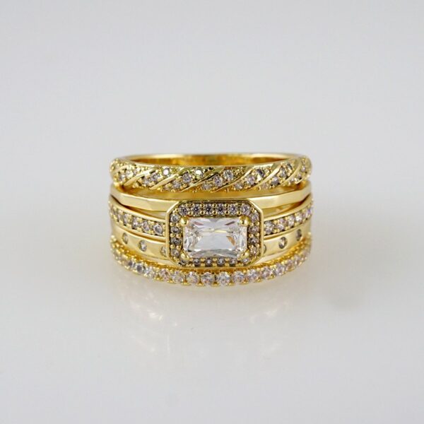 R411 Ring - Anillos - 14K Real Color - Zircon Stone