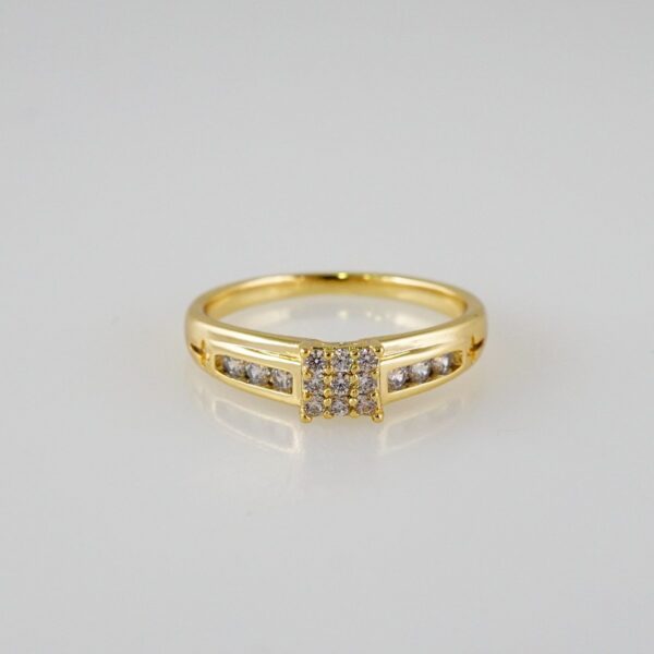 Women Ring/ Anillos Damas/  14K Real Color/  Zircon Stone// R412