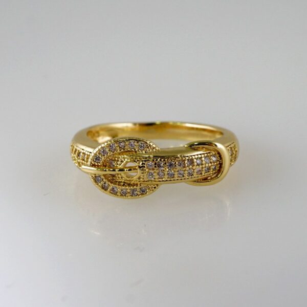 Women Ring/ Anillos Damas/  14K Real Color/  Zircon Stone// R414