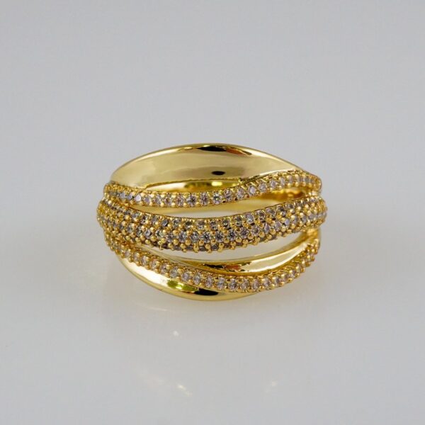 Women Ring/ Anillos Damas/  14K Real Color/  Zircon Stone// R423