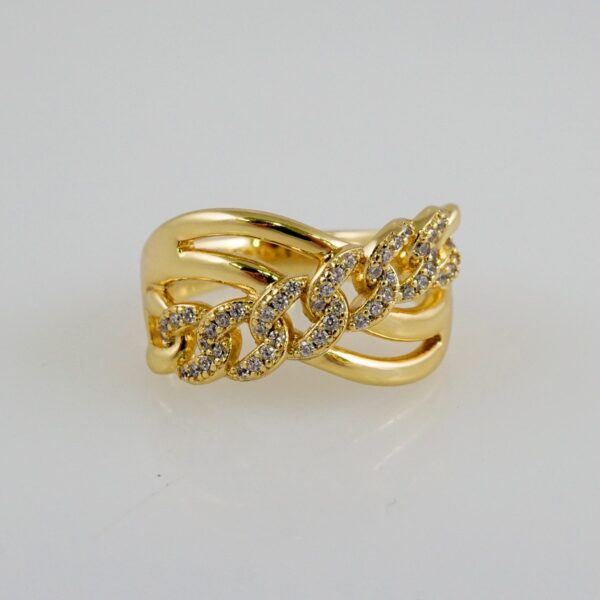 Women Ring/ Anillos Damas/  14K Real Color/ Zircon Stone// R437