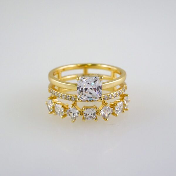 Women Ring/ Anillos Damas/  14K Real Color/ Zircon Stone// R441