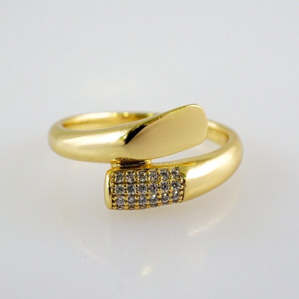 Women Ring/ Anillos Damas/  14K Real Color/  Zircon Stone// R445