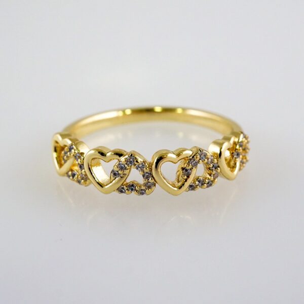 Women Ring/ Anillos Damas/  14K Real Color/  Zircon Stone// R446