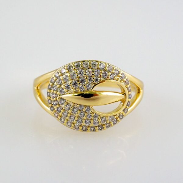 Women Ring/ Anillos Damas/  14K Real Color/  Zircon Stone// R447
