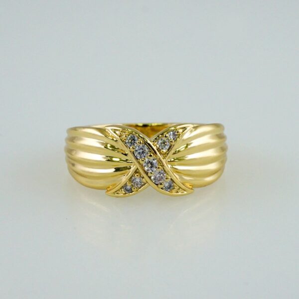 Women Ring/ Anillos Damas/  14K Real Color/ Zircon Stone// R459