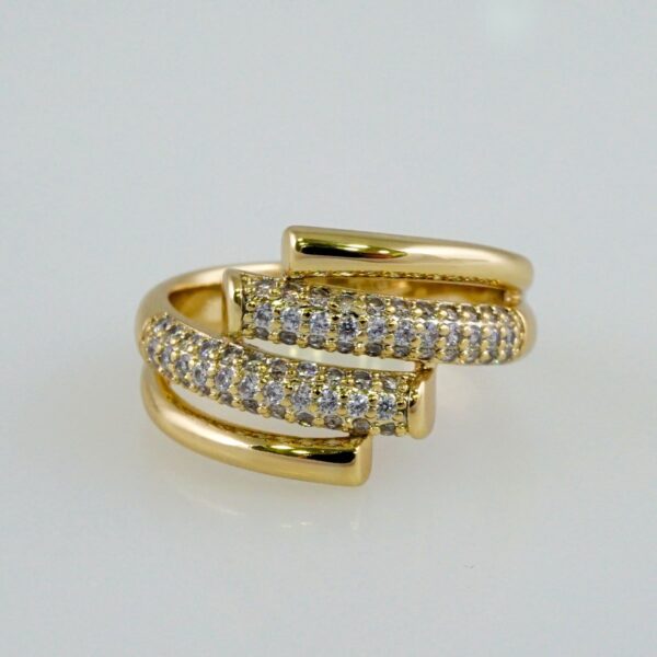 Women Ring/ Anillos Damas/  14K Real Color/  Zircon Stone// R461