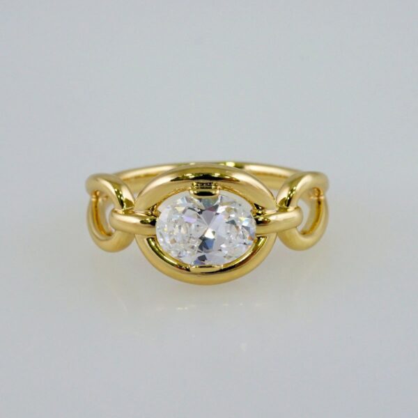 Women Ring/ Anillos Damas/  14K Real Color/  Zircon Stone// R462
