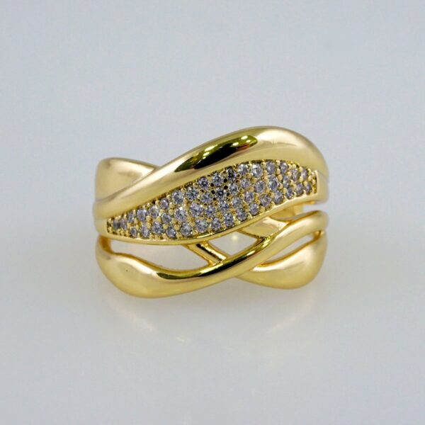 Women Ring/ Anillos Damas/  14K Real Color/  Zircon Stone// R464