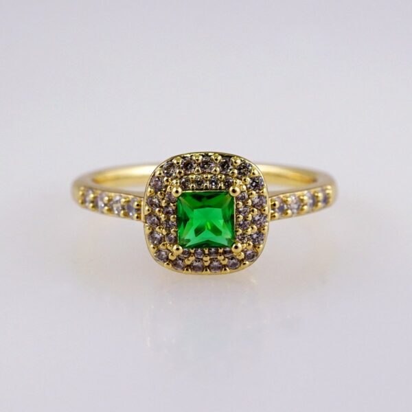 Women Ring/ Anillos Damas/  14K Real Color/ Zircon Stone// R472