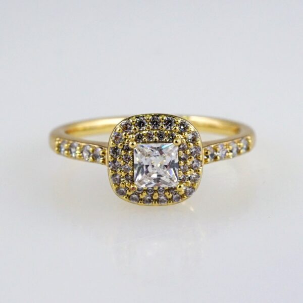 Women Ring/ Anillos Damas/  14K Real Color/  Zircon Stone// R473