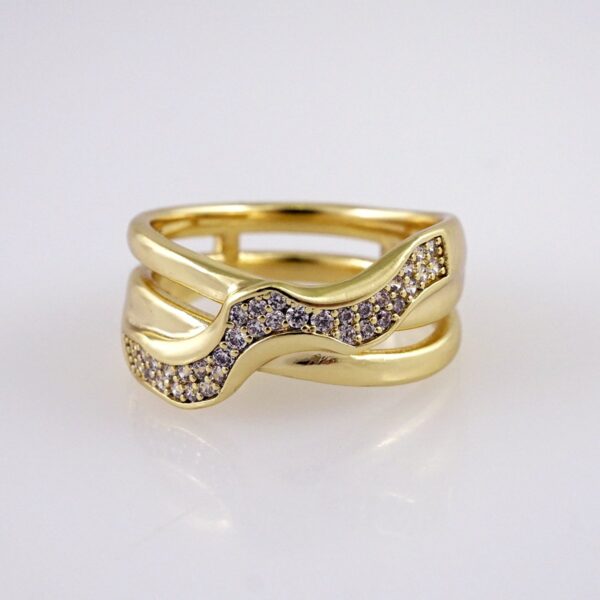 Woman Ring/ Anillos Damas/  14K Real Color/  Zircon Stone// R492