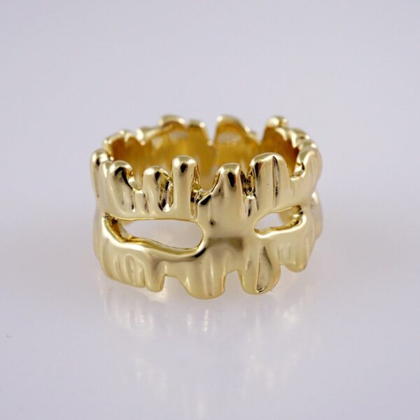 Woman Ring/ Anillos Damas/  14K Real Color/  Plain// R493