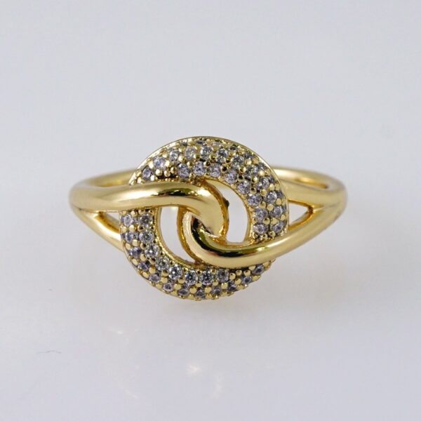 Woman Ring/ Anillos Damas/  14K Real Color/  Zircon Stone// R504
