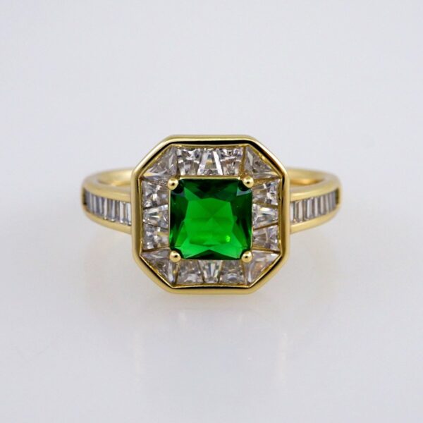 Woman Ring/ Anillos Damas/  14K Real Color/  Zircon Stone// R508