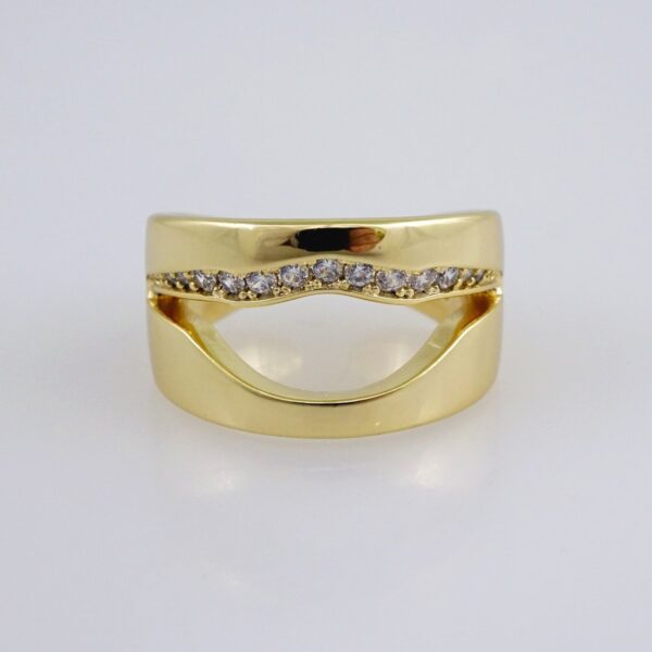 Woman Ring/ Anillos Damas/  14K Real Color/  Zircon Stone/ Ajustables// R510