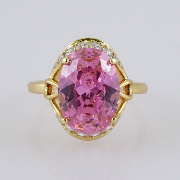 Woman Ring/ Anillos Damas/  14K Real Color/  Zircon Stone// R515