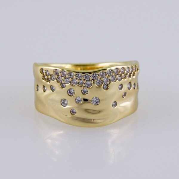 Woman Ring/ Anillos Damas/  14K Real Color/  Zircon Stone// R516