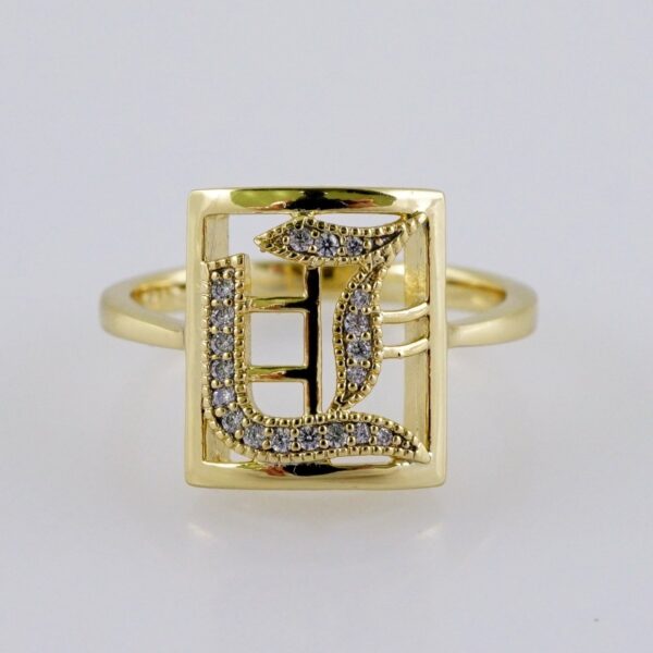 Woman Ring/ Anillos Damas/  14K Real Color/  Zircon Stone// R517