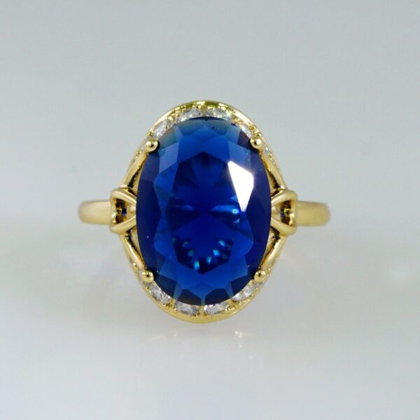 Woman Ring/ Anillos Damas/  14K Real Color/  Zircon Stone// R518