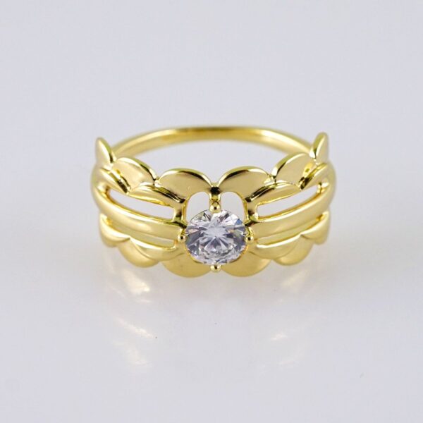 Women Ring/ Anillos Damas/  14K Real Color/  Zircon Stone// R540