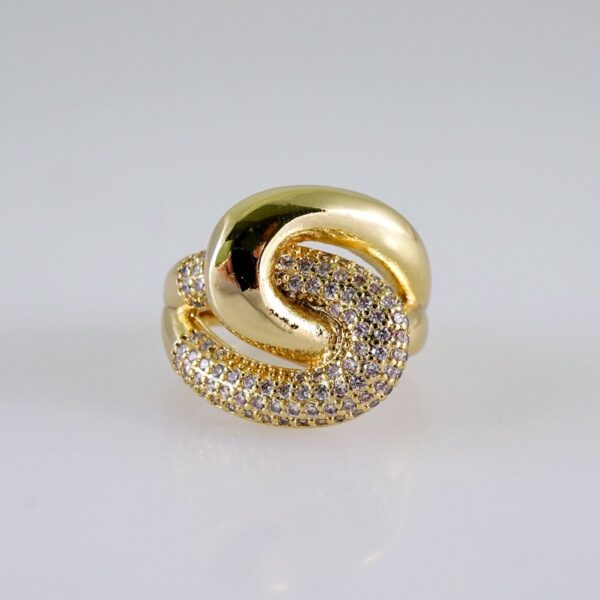 Women Ring/ Anillos Damas/  14K Real Color/  Zircon Stone// R550