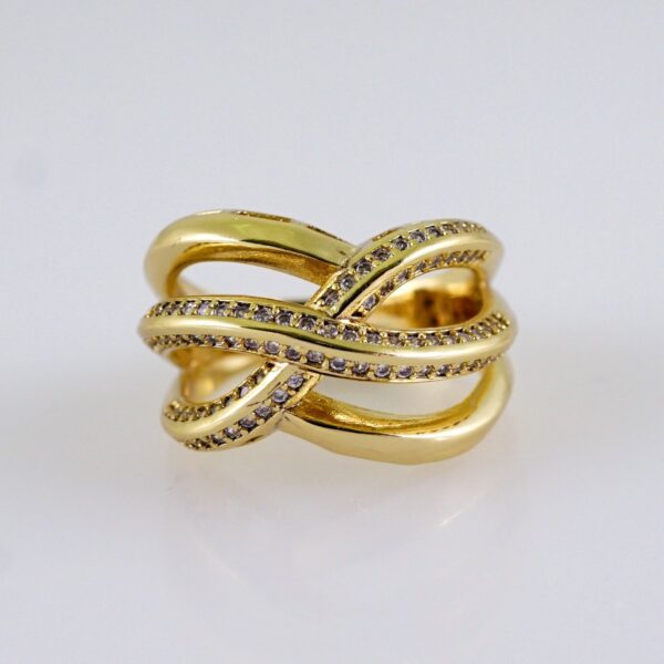 Women Ring/ Anillos Damas/  14K Real Color/  Zircon Stone// R554