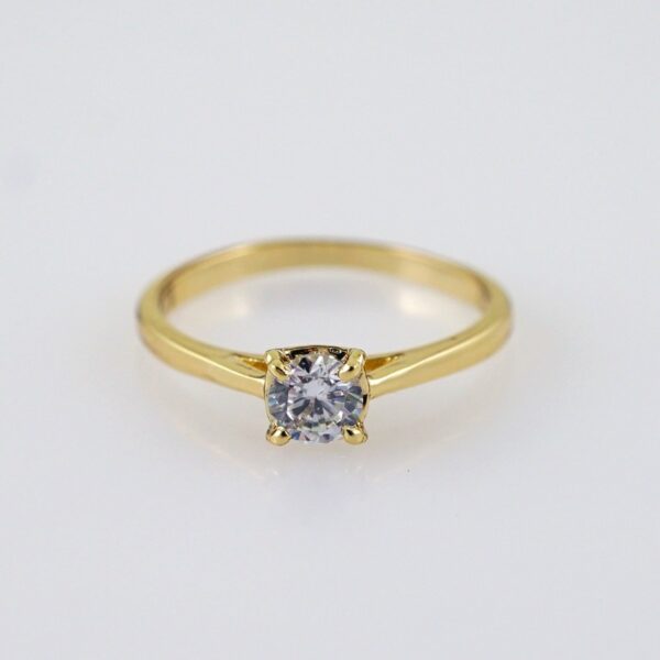 Women Ring/ Anillos Damas/  14K Real Color/  Zircon Stone// R570