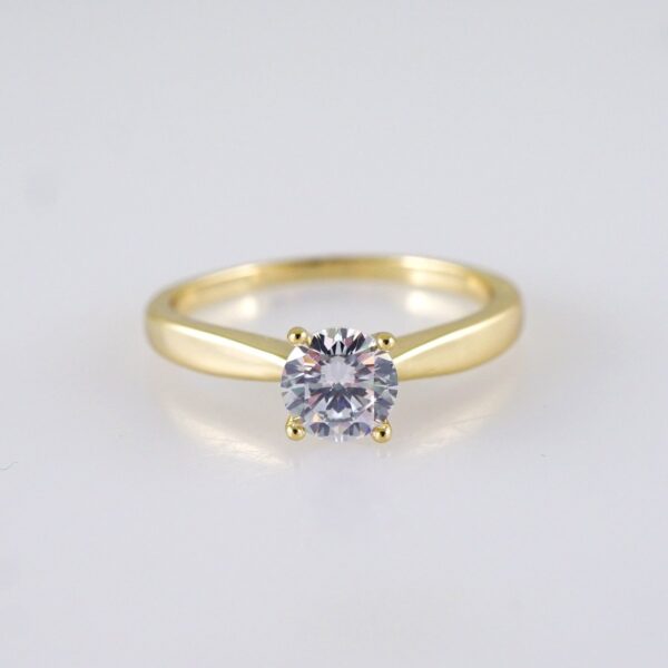 Women Ring/ Anillos Damas/  14K Real Color/  Zircon Stone// R573