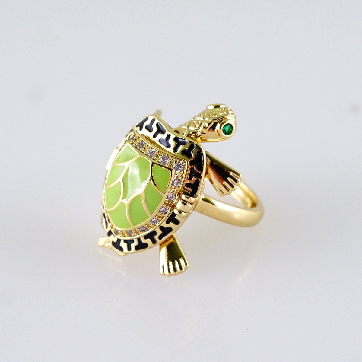 Women Ring/ Anillos Damas/ 14K Real Color/ Zircon Stone// R577