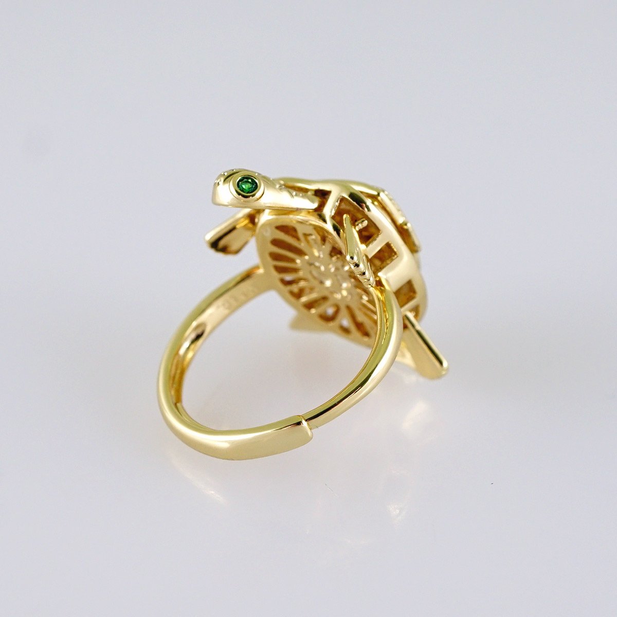 Women Ring/ Anillos Damas/ 14K Real Color/ Zircon Stone// R577 - Image 2