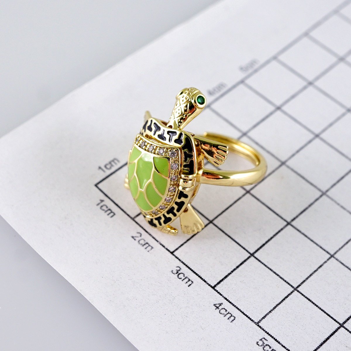 Women Ring/ Anillos Damas/ 14K Real Color/ Zircon Stone// R577 - Image 3