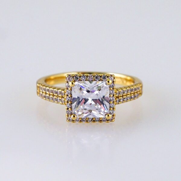 Women Ring/ Anillos Damas/ 14K Real Color/ Zircon Stone// R583