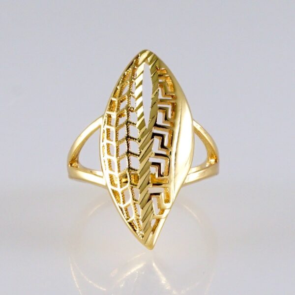 Women Ring/ Anillos Damas/ 14K Real Color/ Plain// R596