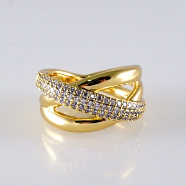 Women Ring/ Anillos Damas/ 14K Real Color/ Zircon Stone// R597