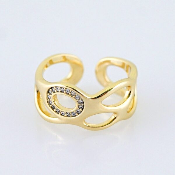 Women Ring/ Anillos Damas/ 14K Real Color/ Zircon Stone// R614