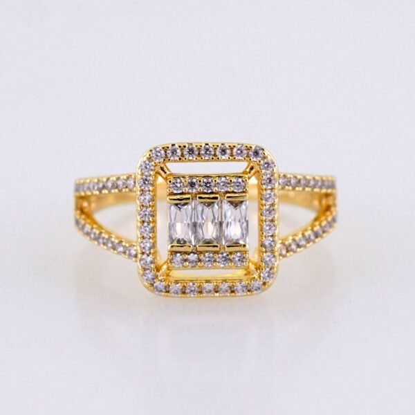 Women Ring/ Anillos Damas/ 14K Real Color/ Zircon Stone// R615