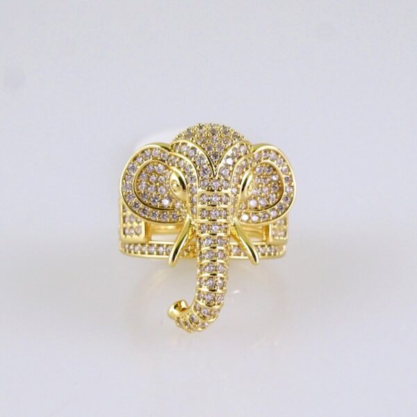 Women Ring/ Anillos Damas/  14K Real Color/ Zircon Stone/ Stainless Steel// R629