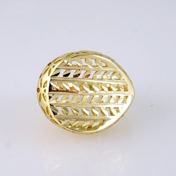 R633 RING - ANILLO - Plain - 14K Real Color