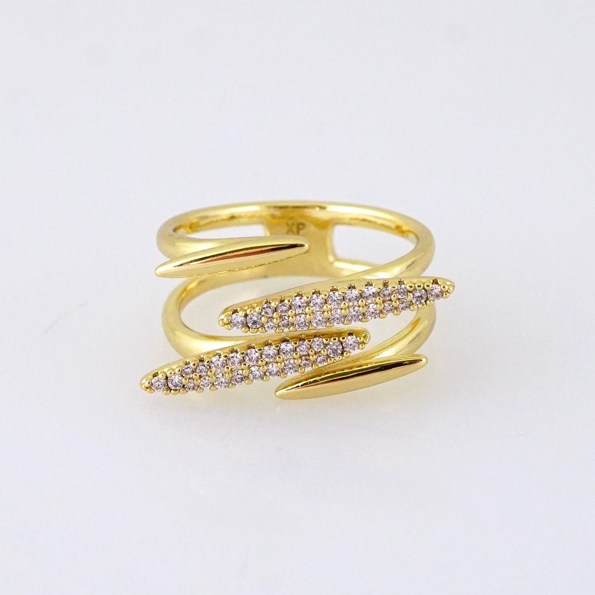 R646 RING - ANILLO - Zircon Stone - 14K Real Color