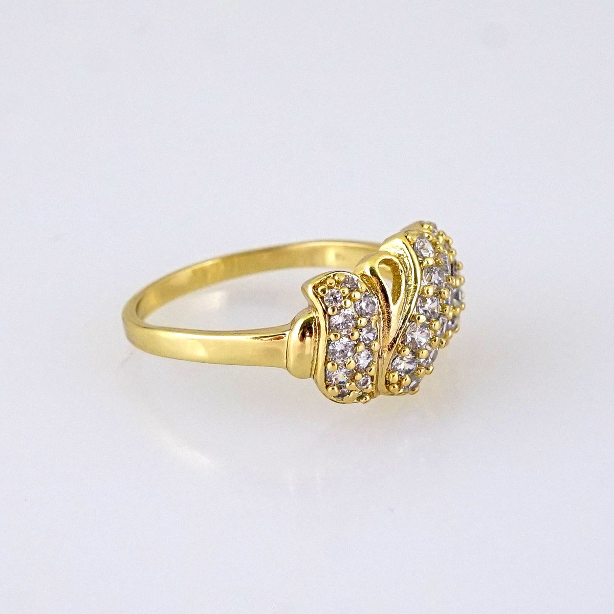 R649 RING - ANILLO - Zircon Stone - 14K Real Color - Image 2