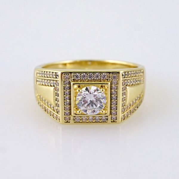 R660 RING - ANILLO - Zircon Stone - 14K Real Color
