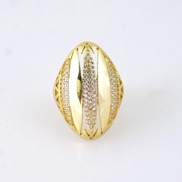 R669 RING - ANILLO - Zircon Stone - 14K Real Color