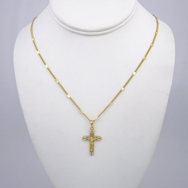 Cadenas & Colgantes/ Chain W/Pendants /  14K Real Color/  Zircon Stone/  3mmx50cm// SET1001