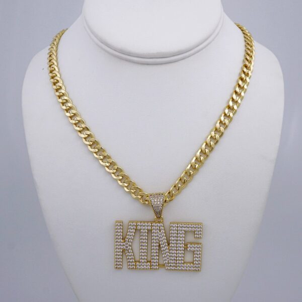 Cadenas & Colgantes/ Chain /Pendants /  14K Real Color/  Zircon Stone/  8mmx60cm// SET1002